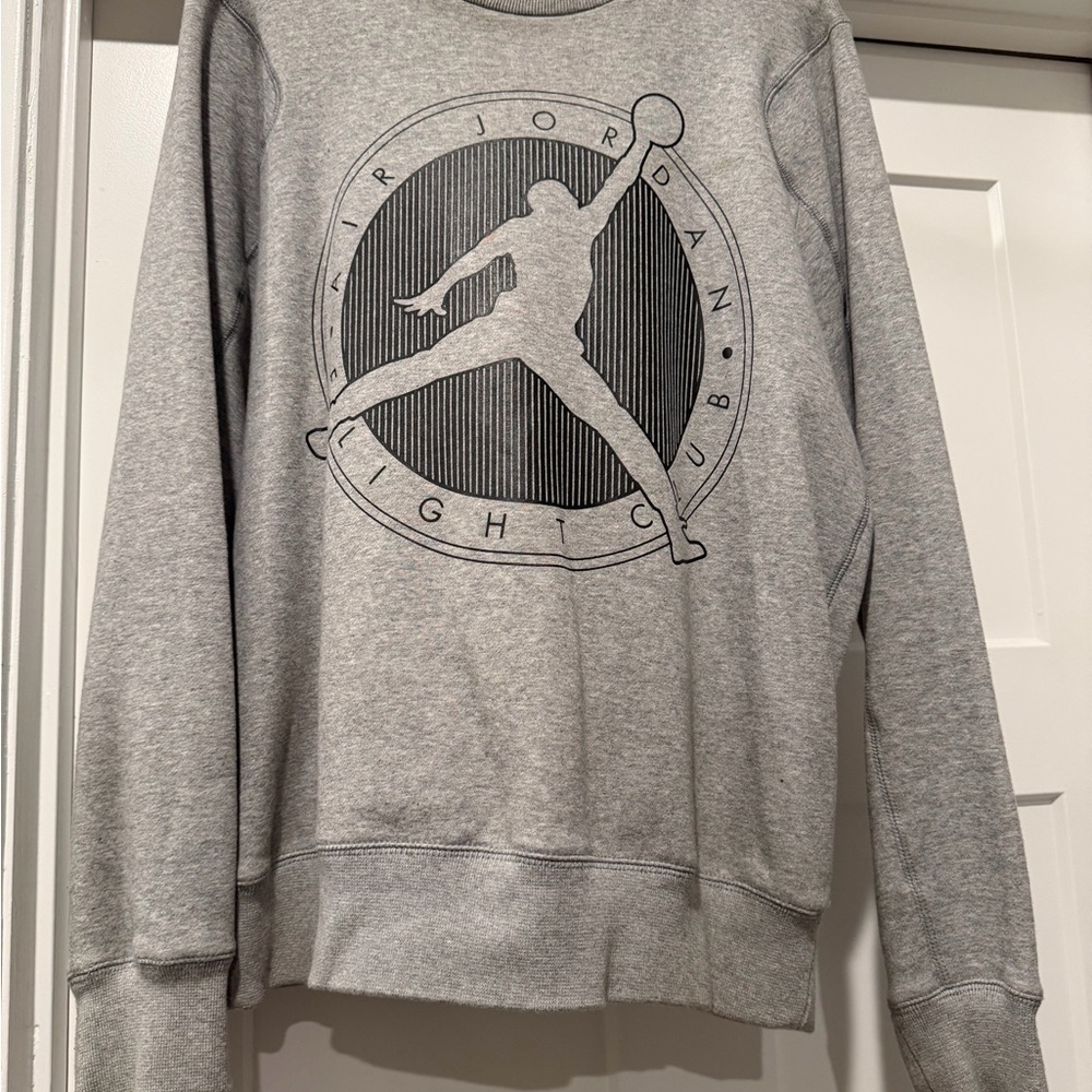 Jordan Men's Crewneck Sweater in Gray